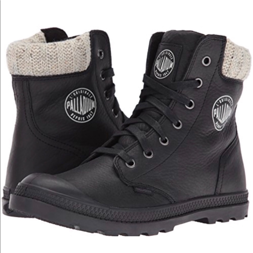 Brand New (Black) Palladium Leather Hiking Boots